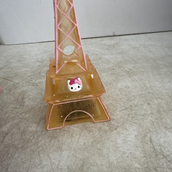 7" Hello Kitty Bonjour Paris Eiffel Tower Pink Toothbrush Holder Bathroom - Picture 5 of 7